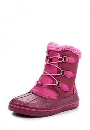 Ботинки Crocs AllCast Casual Waterproof Boot Kids. Цвет: розовый