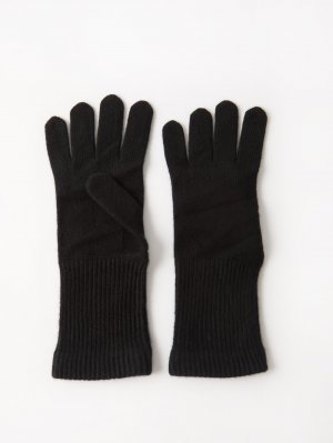 Кашемировые перчатки whitewood в рубчик. , черный Arch4