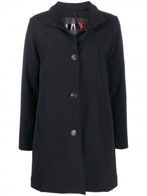 Однобортное пальто RRD. Цвет: черный