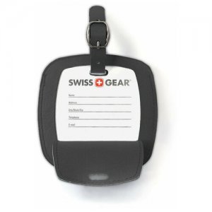 Бирка для багажа SWISSGEAR, 1 шт., черный Swissgear. Цвет: черный