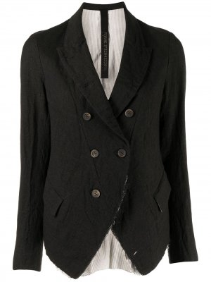 Forme Dexpression двубортный пиджак с бахромой D'expression. Цвет: черный