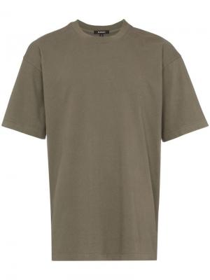 Классическая футболка с короткими рукавами в стиле милитари Yeezy. Цвет: зеленый