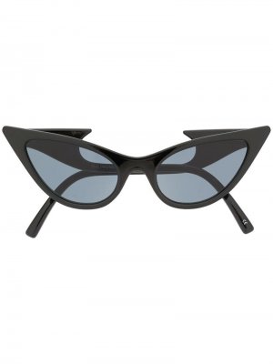 Солнцезащитные очки в оправе кошачий глаз Le Specs. Цвет: черный