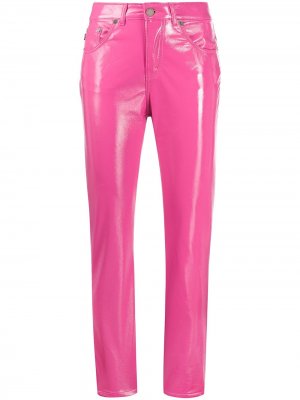Виниловые брюки Yves Fiorucci. Цвет: розовый