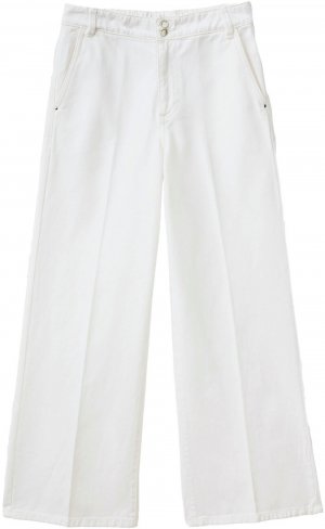 Широкие джинсы , шерсть белая United Colors Of Benetton