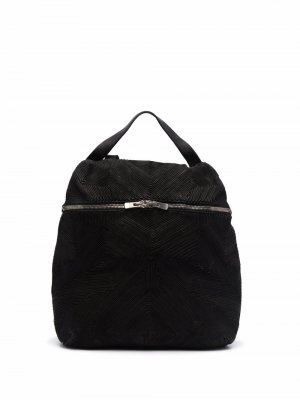 Фактурный рюкзак Guidi. Цвет: черный