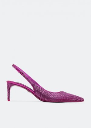 Туфли Embellished Slingback, розовый Dolce&Gabbana