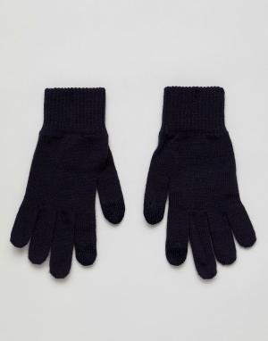 Темно-синие перчатки для сенсорных гаджетов Levis-Темно-синий Levi's