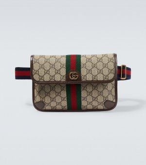 Маленькая поясная сумка Ophidia GG из парусины , бежевый Gucci