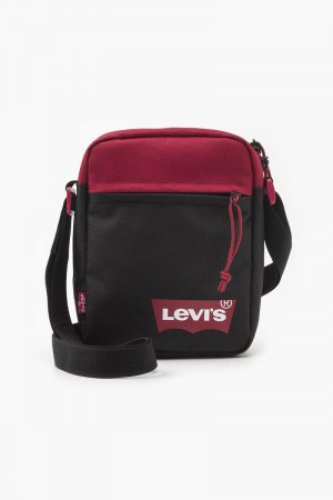 Мини-сумка через плечо (красная «летучая мышь») Levi's, красный Levi's