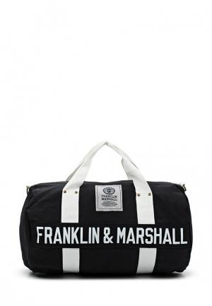 Сумка спортивная Franklin & Marshall. Цвет: черный