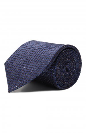 Шелковый галстук Zilli. Цвет: синий
