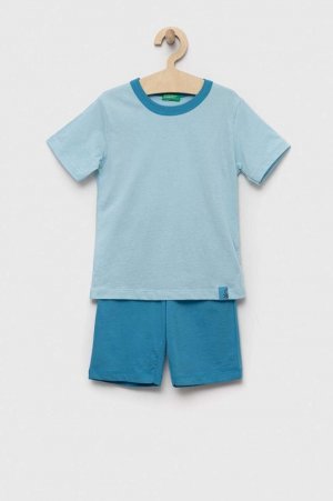 Детская шерстяная пижама United Colors of Benetton, синий Benetton