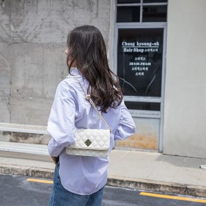 Модная женская сумка с ромбовидной цепочкой на одно плечо и диагональным замком, маленькая квадратная Trend VIA ROMA