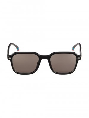 Квадратные солнцезащитные очки Delaney 52 мм, черный Paul Smith
