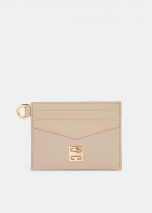 Картхолдер GIVENCHY 4G cardholder, бежевый