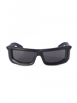 Зеркальные солнцезащитные очки из вулканита 62MM , черный Off-White