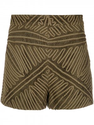 Lace shorts Martha Medeiros. Цвет: коричневый