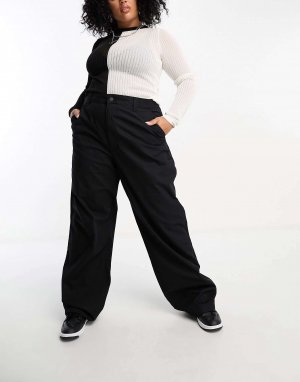 Черные брюки Donna Dr Denim. Цвет: черный