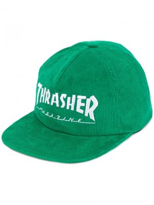 Кепка с логотипом Thrasher. Цвет: зелёный