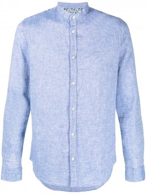 Рубашка из ткани шамбре Manuel Ritz. Цвет: синий