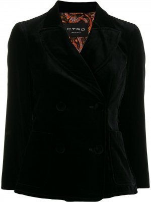 Двубортный пиджак Etro. Цвет: черный