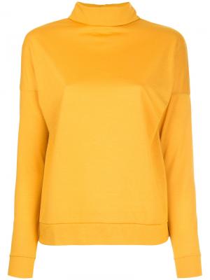 Рубашка с пуговицами на спине En Route. Цвет: жёлтый и оранжевый