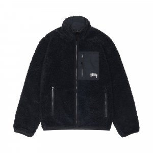 Двусторонняя куртка Sherpa, цвет Черный Stussy