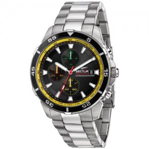Наручные часы R3273643006 с хронографом Sector. Цвет: серебристый
