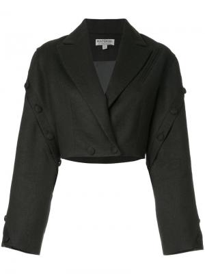 Укороченный пиджак Matériel. Цвет: черный