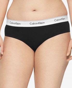 Современное хлопковое хипстерское нижнее белье больших размеров с логотипом QF5118 , черный Calvin Klein