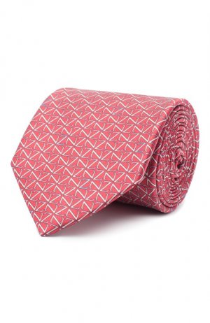 Шелковый галстук Zilli. Цвет: красный