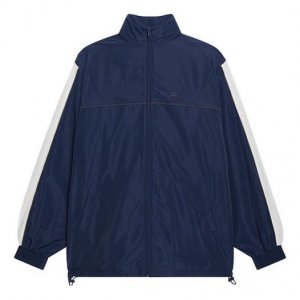 Куртка FW21 Logo Splicing Loose Jacket Unisex Navy Blue, синий Balenciaga