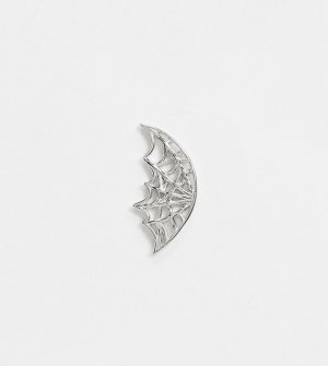 Непарная серьга для пирсинга из стерлингового серебра в виде паутины helix-Серебряный Regal Rose