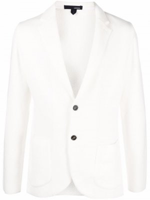 Однобортный пиджак Lardini. Цвет: белый