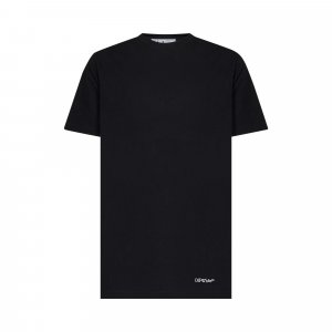 Узкая футболка Scribble Diag с короткими рукавами, цвет Черный/Белый Off-White