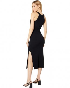 Платье WAYF Ashley Halter Midi Dress with Side Slit, черный