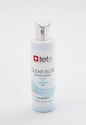 Тоник для лица TETe Cosmeceutical Тоник/Лосьон с гиалуроновой кислотой CLEAR BLUE Toner/Lotion, 200 мл. Цвет: прозрачный