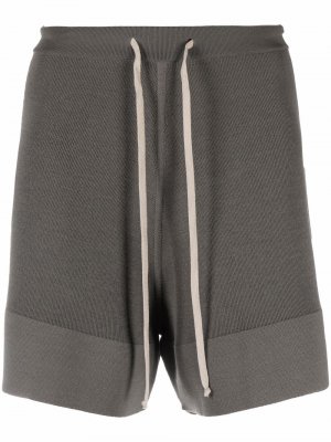 Трикотажные спортивные шорты Rick Owens. Цвет: серый