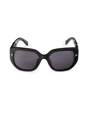 Квадратные солнцезащитные очки 56MM , черный Bally