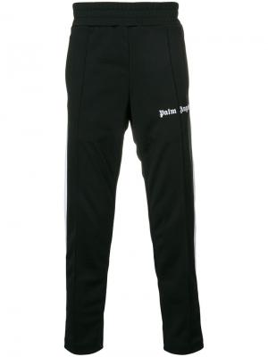 Спортивные брюки с принтом логотипа Palm Angels. Цвет: черный