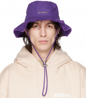Фиолетовая шляпа Le Raphia Bob Artichaut Jacquemus