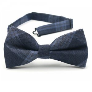 Темно-синий галстук-бабочка G.Faricetti. Цвет: синий