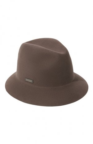 Шерстяная шляпа manzoni24. Цвет: коричневый
