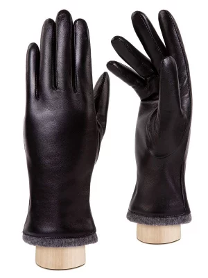 Перчатки женские IS353 черные р.7.5 Eleganzza. Цвет: черный