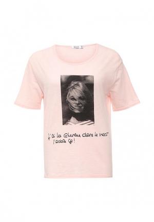 Футболка Brigitte Bardot. Цвет: розовый