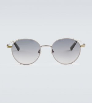 Круглые солнцезащитные очки , серебро Moncler