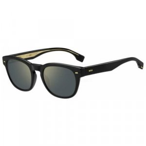 Солнцезащитные очки BOSS, черный Hugo Boss. Цвет: черный