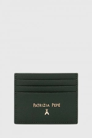 Кожаный футляр для карт, зеленый Patrizia Pepe