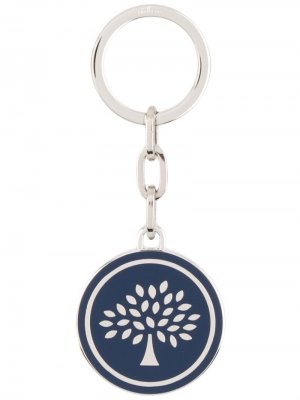 Брелок для ключей с логотипом Mulberry. Цвет: серебристый